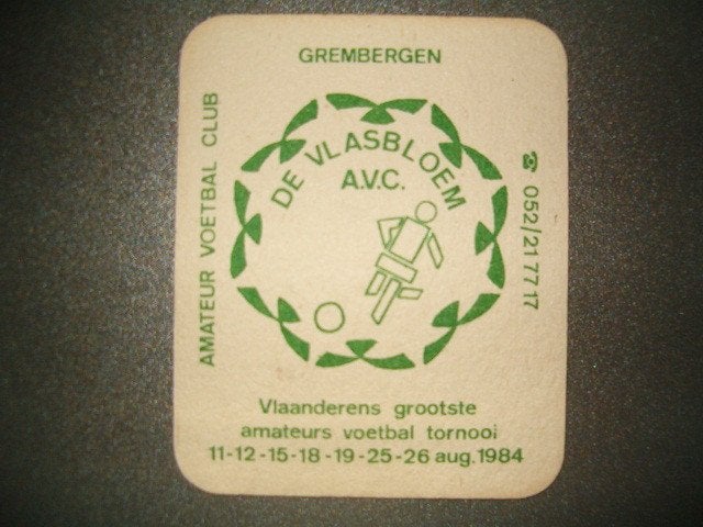 Bierviltje Stella Artois 4 : R/V : 11-08-84 Grembergen, Ophalen of Verzenden, Gebruikt, Viltje(s), Stella Artois
