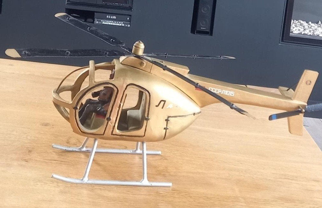 mooie helikopter, Ophalen