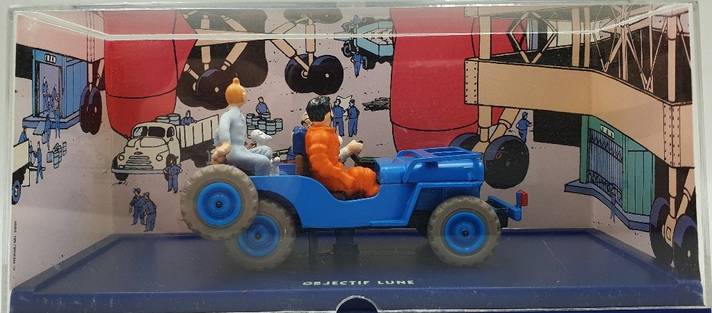 Tintin Objectif Lune Atlas No. 01 La Jeep d’Objectif Lune, Hobby en Vrije tijd, Modelauto's | 1:43, Zo goed als nieuw, Auto, Overige merken