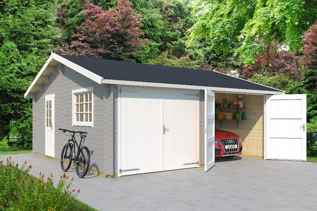 NOUVELLE cabane en rondins Falkland avec portes en bois, Envoi, Neuf