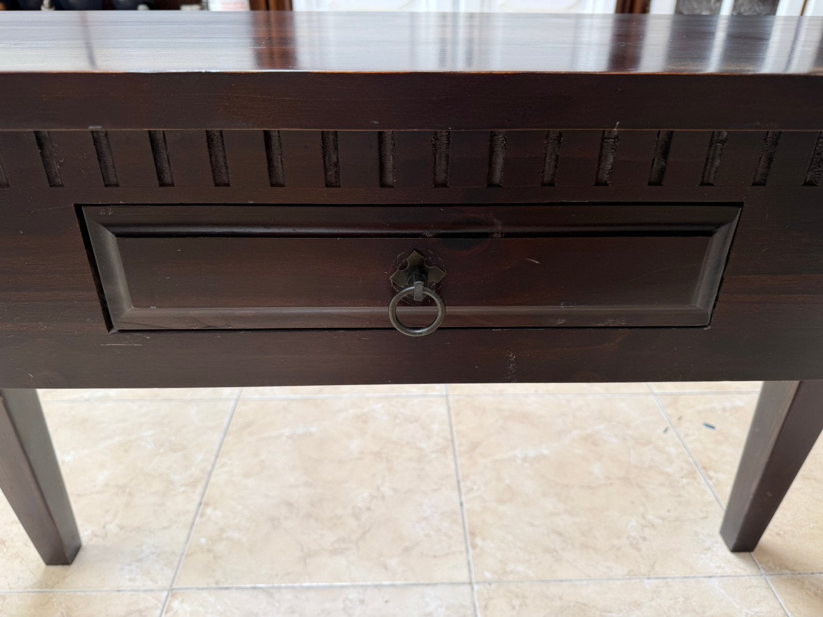 Meuble et Console en bois, Maison & Meubles, Enlèvement, Comme neuf, Autres matériaux