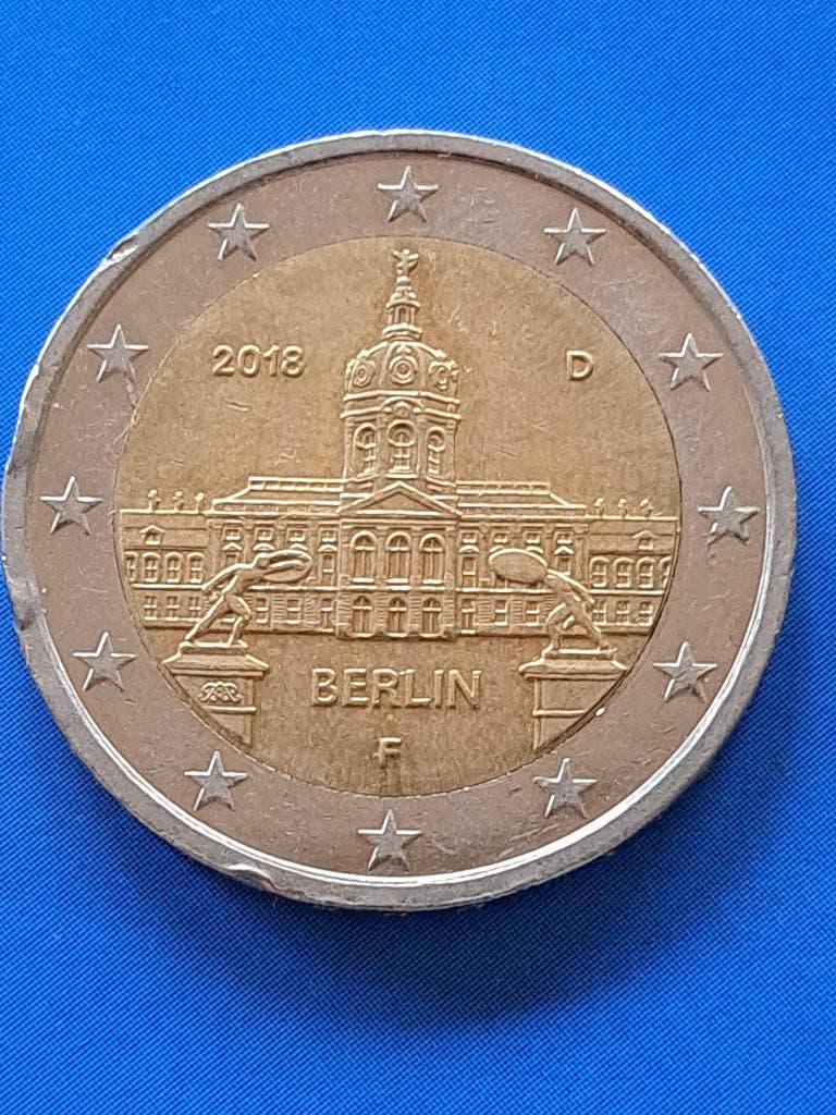 2018 F Duitsland 2 euro Berlin, Stuttgart, Verzenden, Duitsland, 2 euro, Losse munt