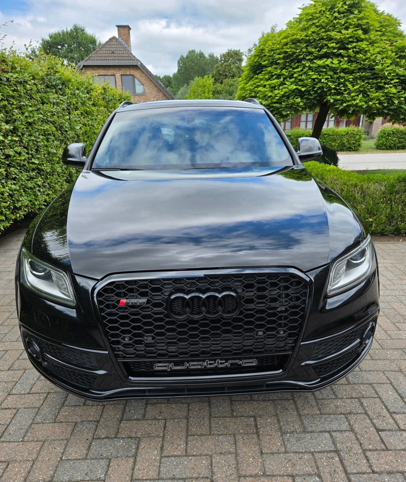 Audi Q5 2.0 TFSI S Line Quatro kit SQ5 volledig zwart, Auto's, Audi, Automaat, Q5, Zwart, Particulier