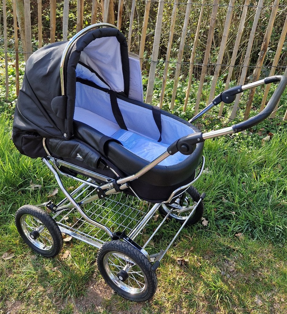 Poussette 2 en 1 HESBA – Style Vintage Chic (Très bon état), Autres marques, Poussette combi, Comme neuf, Enlèvement