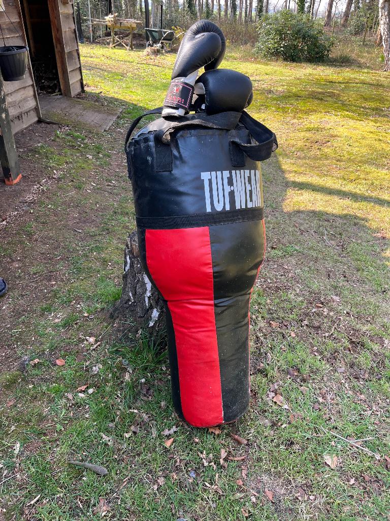 Boksbal met handschoenen, Enlèvement, Utilisé, Punching-ball