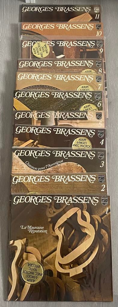 Georges Brassens - Lot 11 vinyles, Enlèvement, Comme neuf