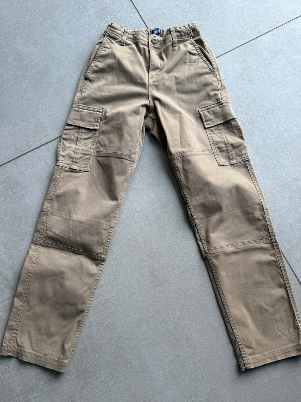 Beige broen Jack & Jones maat 158, Ophalen of Verzenden, Zo goed als nieuw, Broek