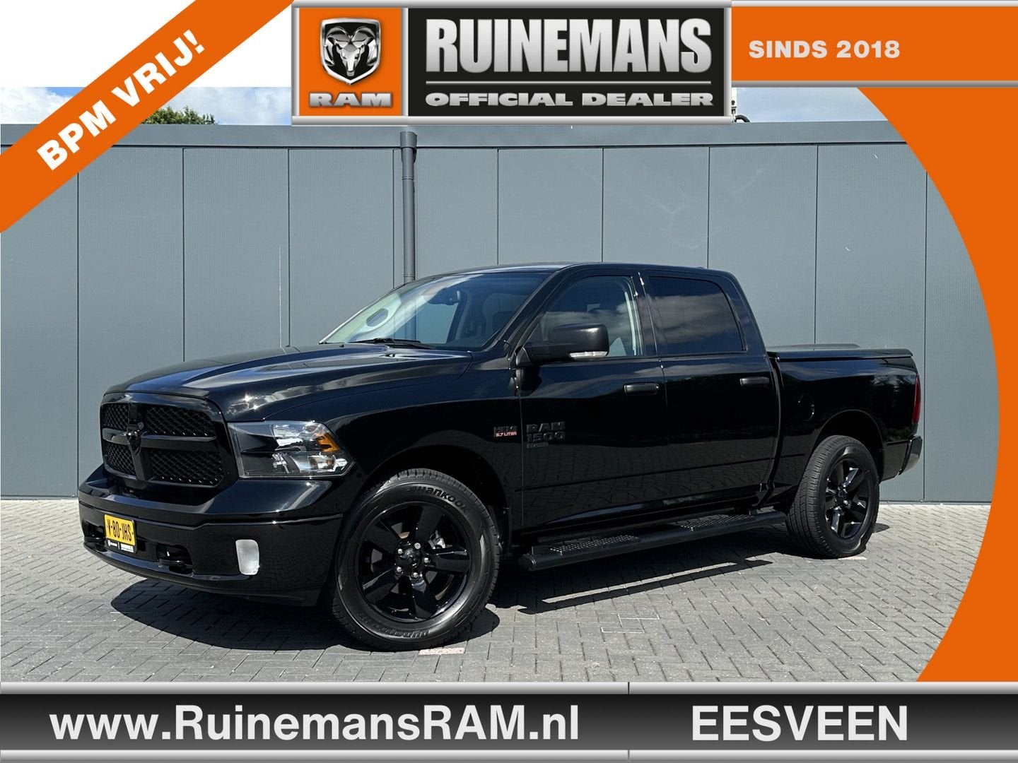 Dodge Ram 1500 5.7 V8 CLASSIC NIGHT 4x4 / PRINS LPG / BPM VR, Auto's, Automaat, Zwart, Parkeersensor, RAM 1500