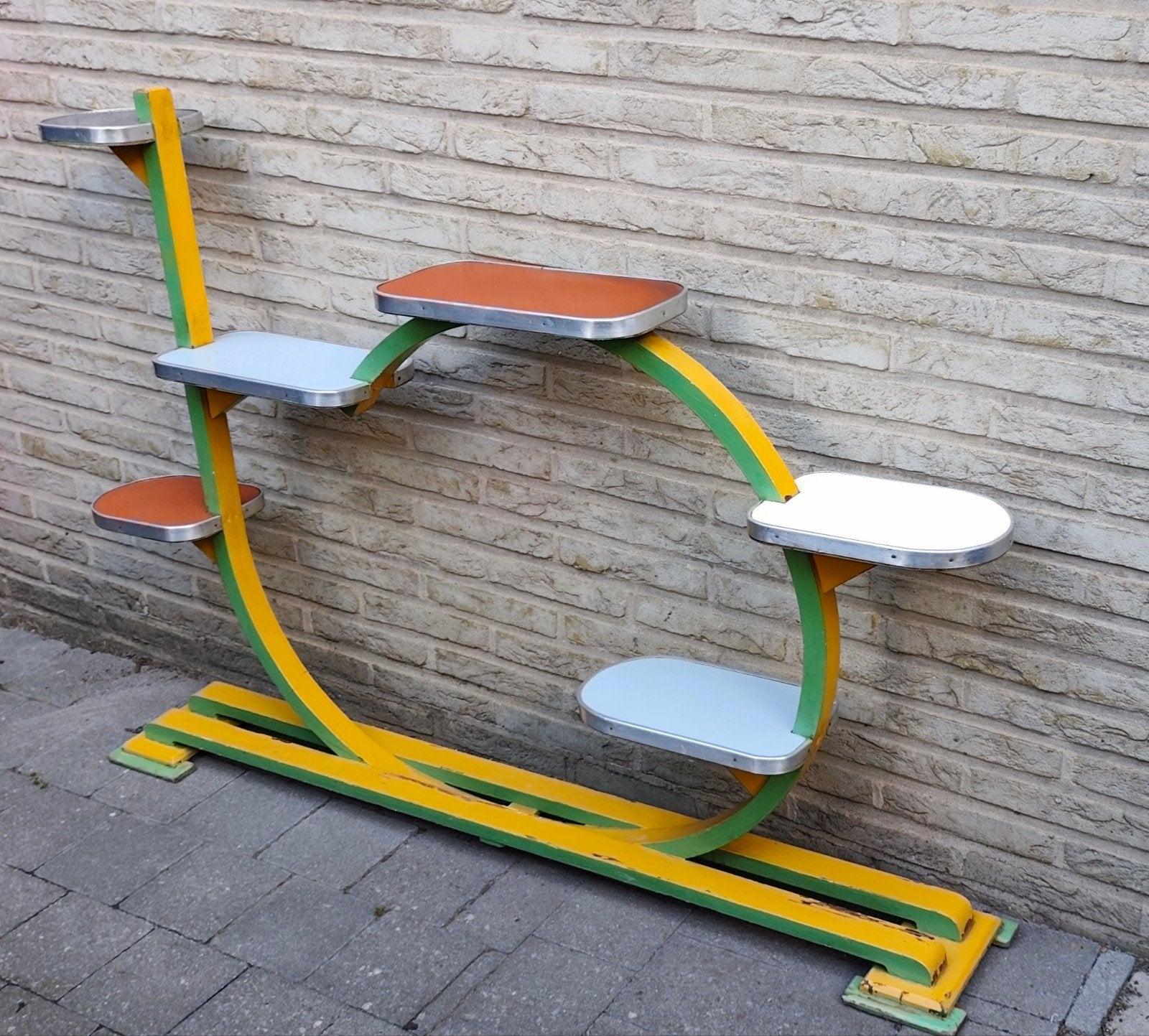 vintage mid-century plantentafel/bloemenstandaard (etagère), Ophalen