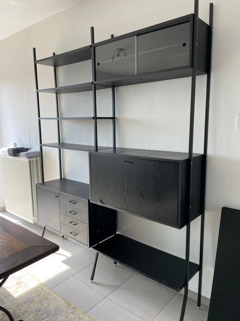 Zwarte kast Furnified, Huis en Inrichting, Ophalen, Gebruikt