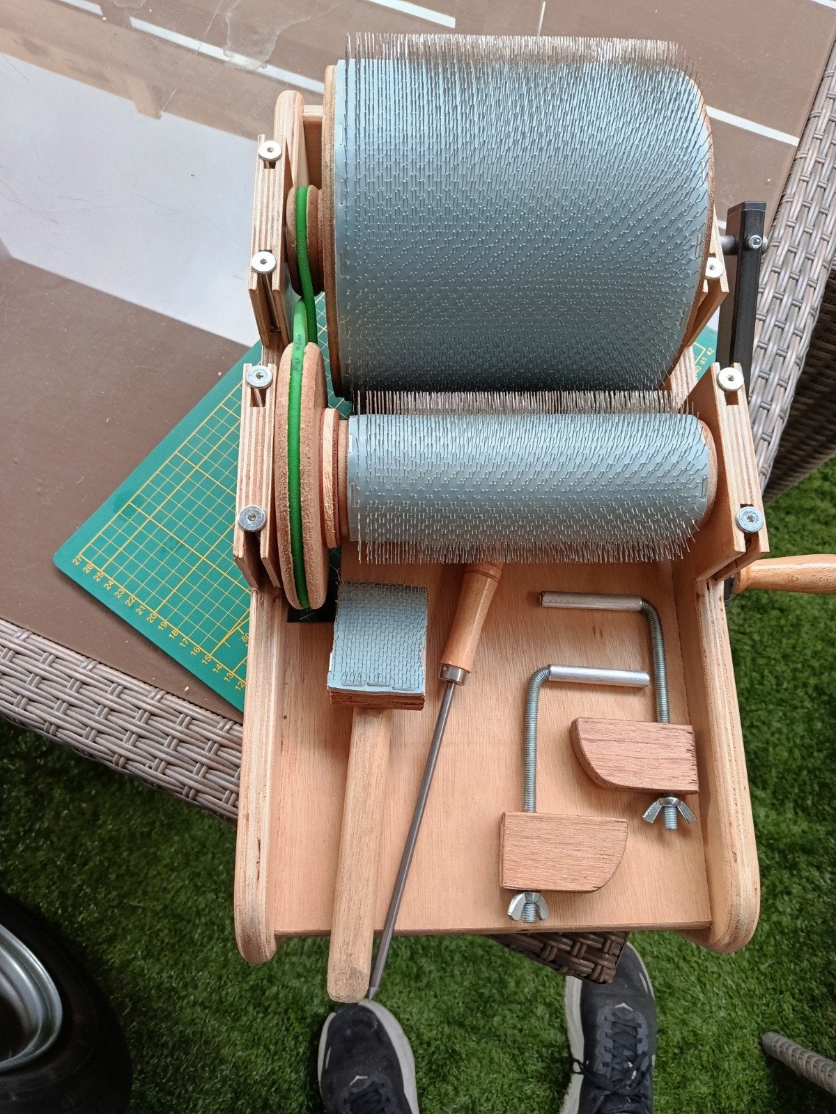 Kaardmolen, Hobby en Vrije tijd, Spinnewielen en Spinnen, Ophalen