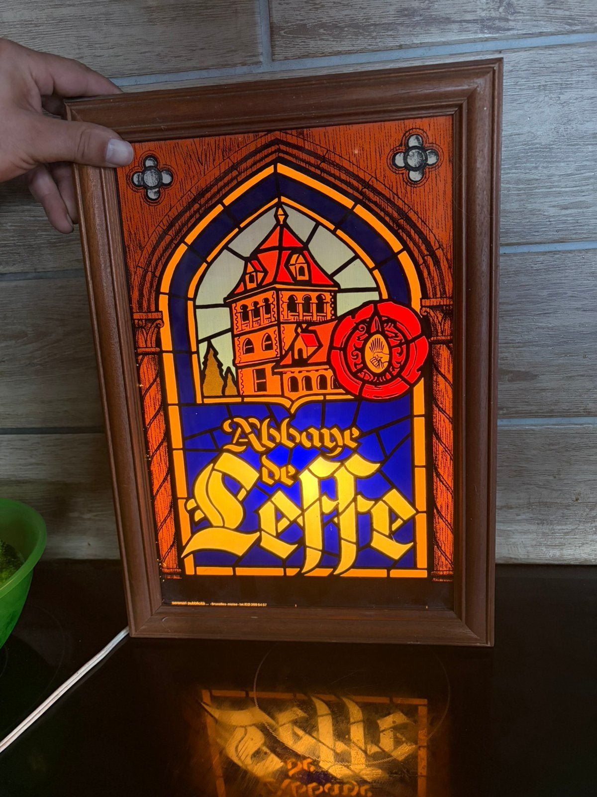 Lichtreclame leffe, Verzamelen, Ophalen, Gebruikt, Lichtbak of (neon) lamp
