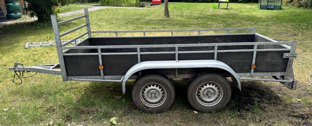 Aanhangwagen dubbelas, Auto diversen, Aanhangers en Bagagewagens, Ophalen, Gebruikt