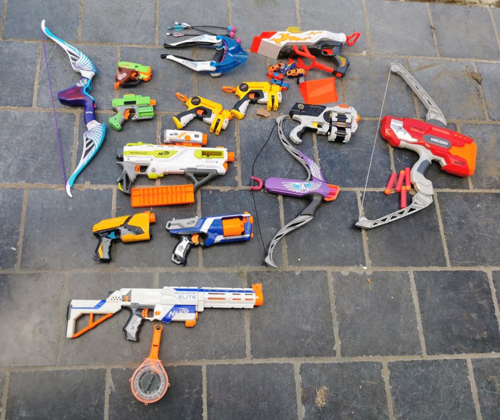 Nerf pistolen, Enlèvement