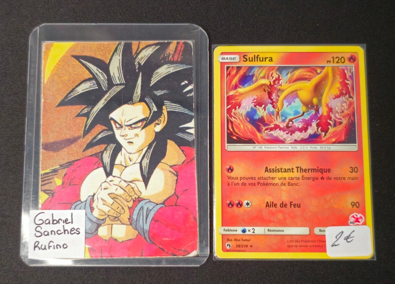 Carte Pokémon Sulfura 38/214 – Tonnerre Perdu FR – Stamp Dra, Enlèvement, Comme neuf, Cartes en vrac, Foil