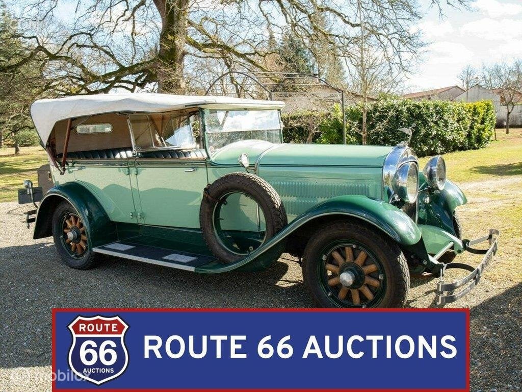 Hudson Super Six | 1929 | Route 66 Auctions, Overige merken, Zwart, Bedrijf, Handgeschakeld