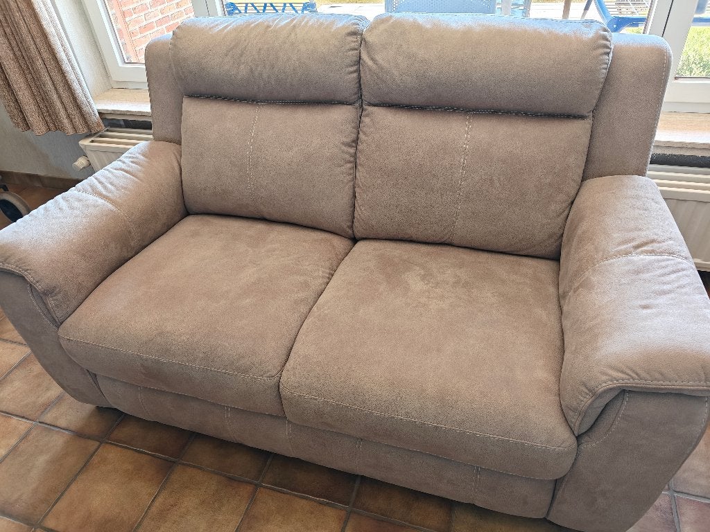 2 zit zetel, Huis en Inrichting, Zetels | Zetels, Ophalen, Minder dan 75 cm, Tweepersoons, Zo goed als nieuw