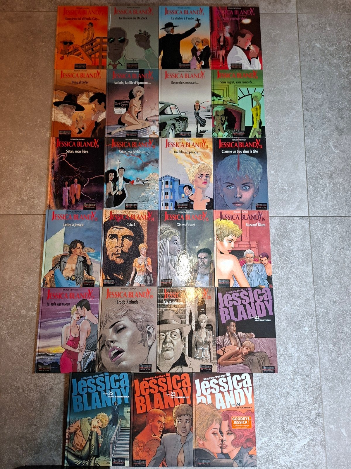 Lot de 23 BD Jessica Blandy dont 2 avec dédicace le 14 et 23, Plusieurs BD, Enlèvement, Comme neuf, Renaud-Dufaux