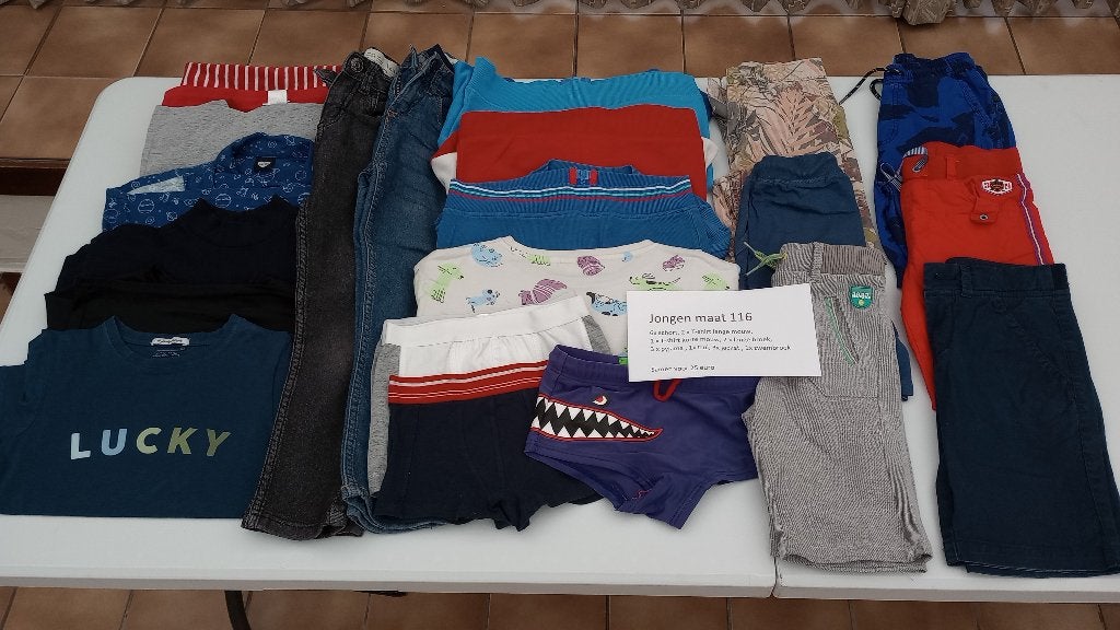 kinderkleding jongen maat 116, Kinderen en Baby's, Ophalen, Zo goed als nieuw, Jongen