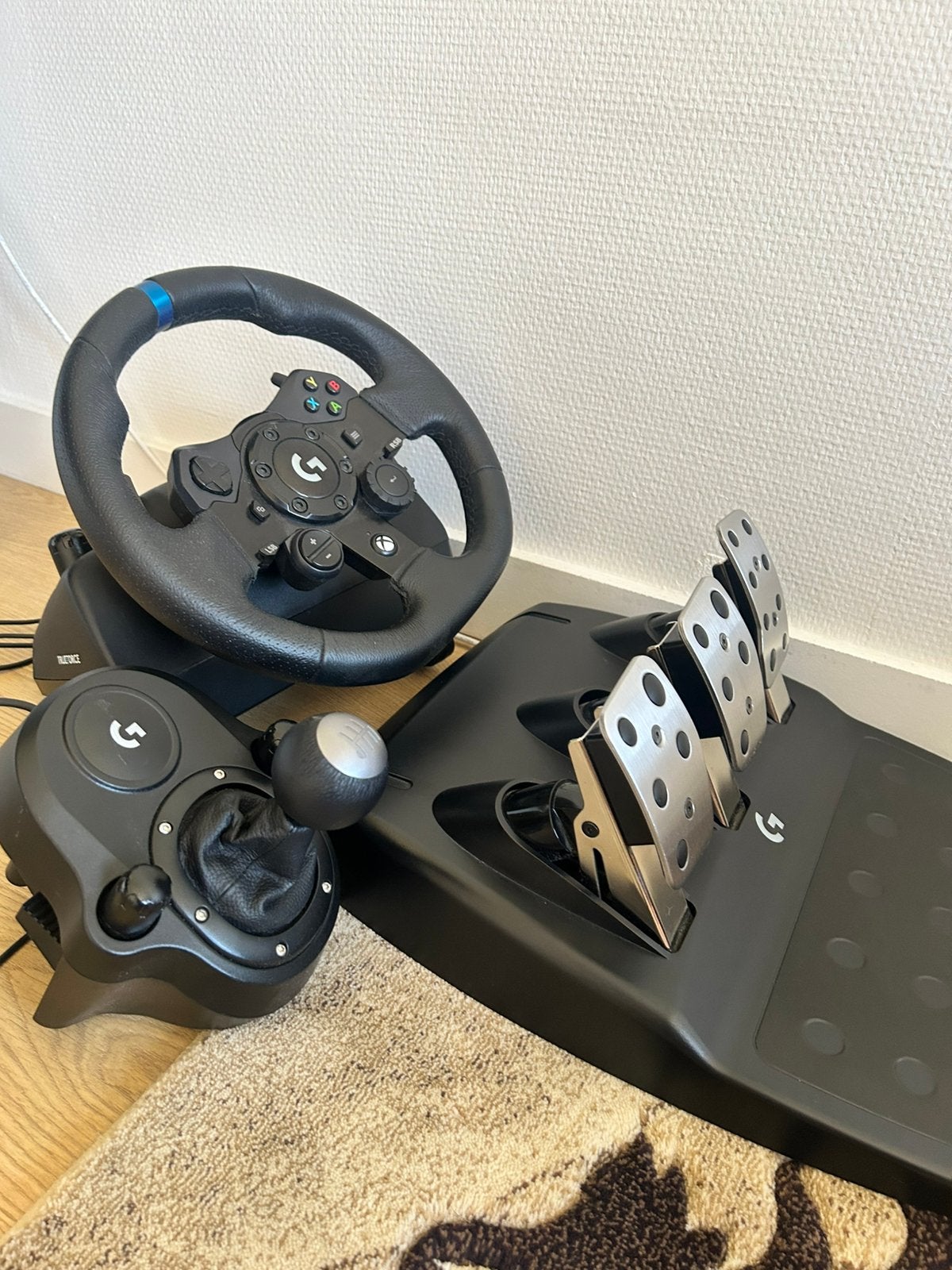 Logitech g923 xbox/pc stuur + pedalen + shifter, Games en Spelcomputers, Spelcomputers | Xbox | Accessoires, Ophalen, Gebruikt