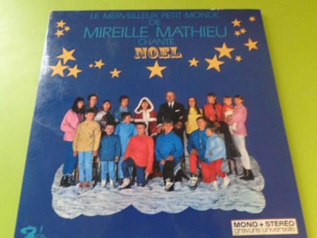 Disque vinyle LP33 Mireille MATHIEU - Chante Noël, CD & DVD, Enlèvement ou Envoi, Pop, Utilisé, Pochette photo