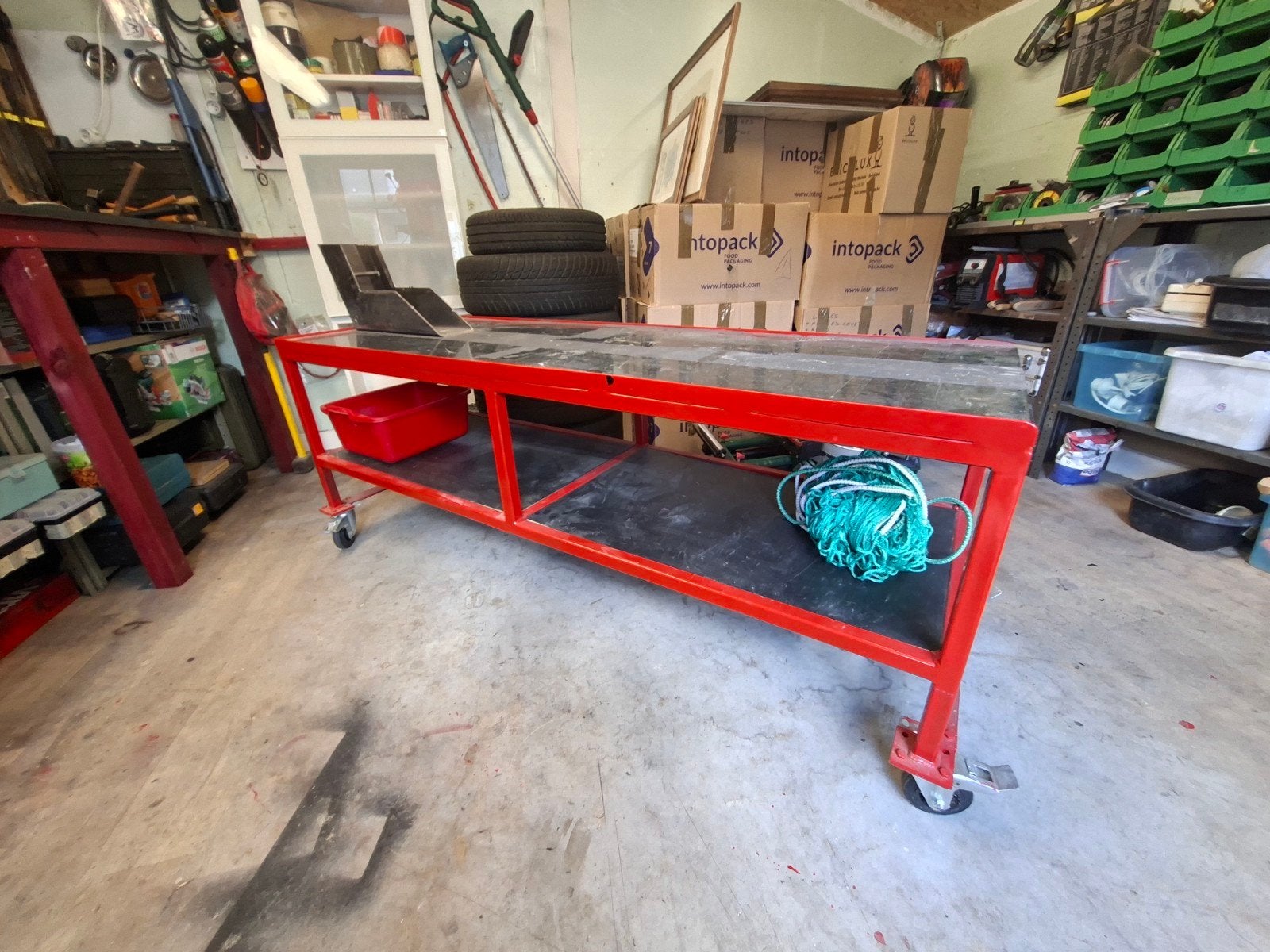 table de travail mobylettes, Enlèvement
