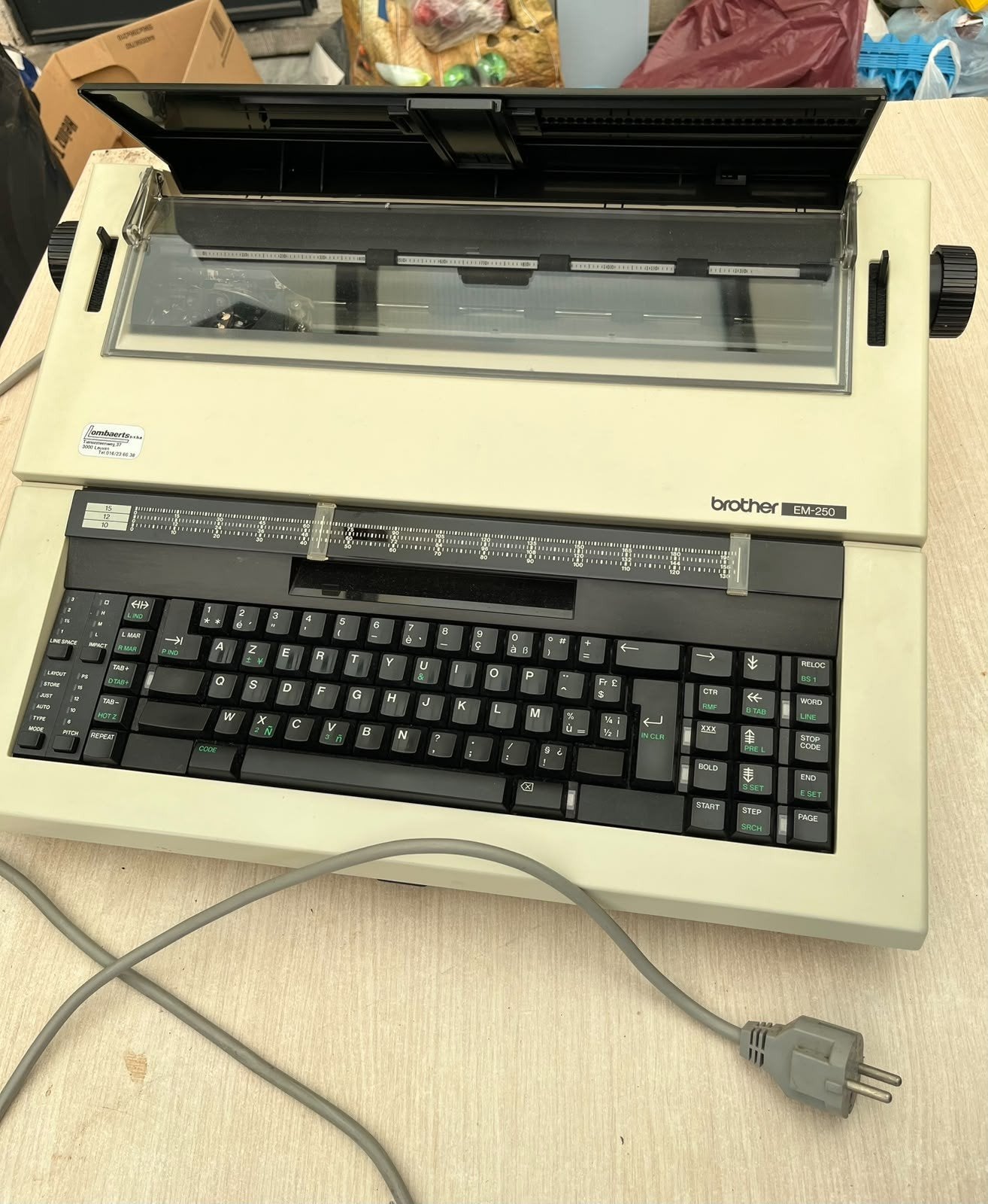 Elektronische typemachine Brother EM-250, Diversen, Ophalen, Gebruikt