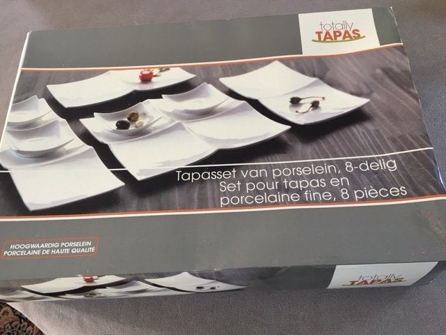 tapas set 8-delig, Ophalen, Nieuw, Porselein