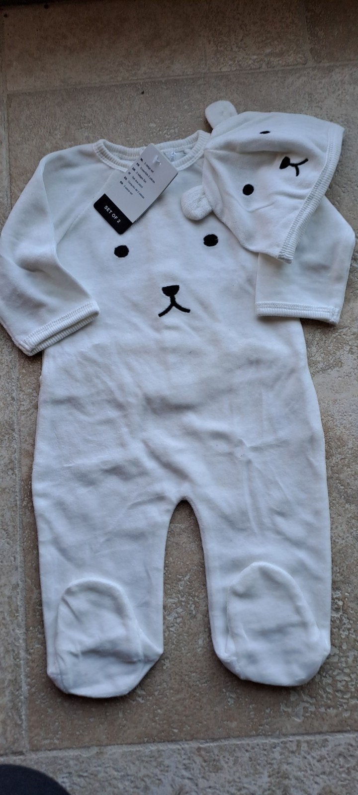 Baby kinderpakje met mutsje 2 deliige set nieuw "Oeko-Tex", Ophalen, Jongetje of Meisje, Oeko-Tex, Nieuw