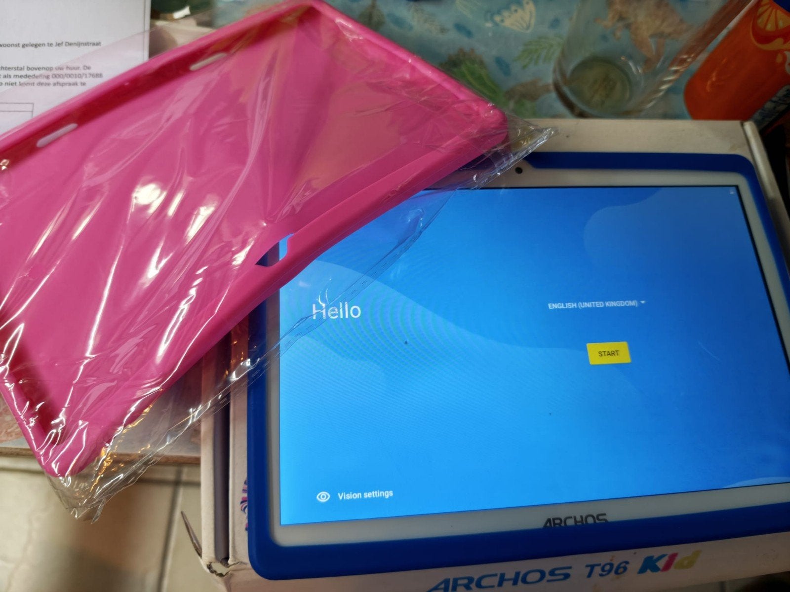 Archos kindertablet T96, Ophalen