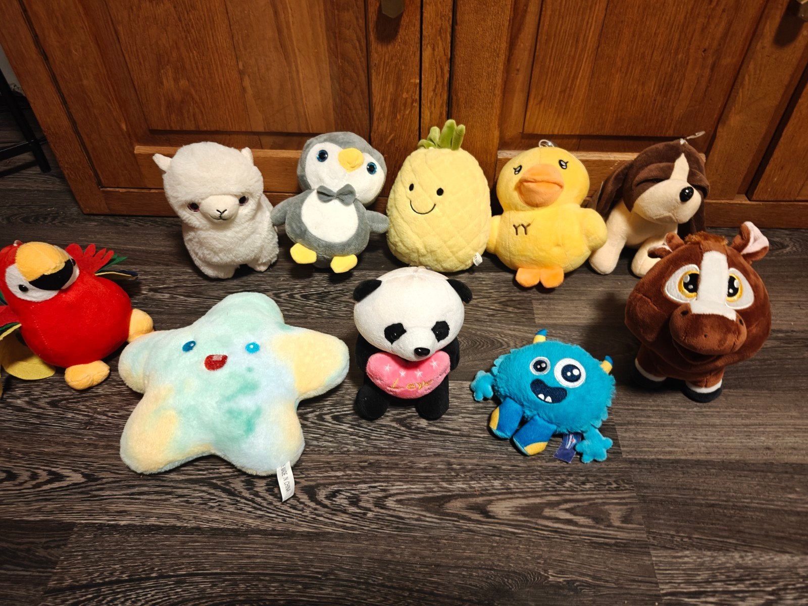 Grote partij pluche knuffels (10 stuks), Kinderen en Baby's, Speelgoed | Knuffels en Pluche, Ophalen, Zo goed als nieuw, Pinguïn