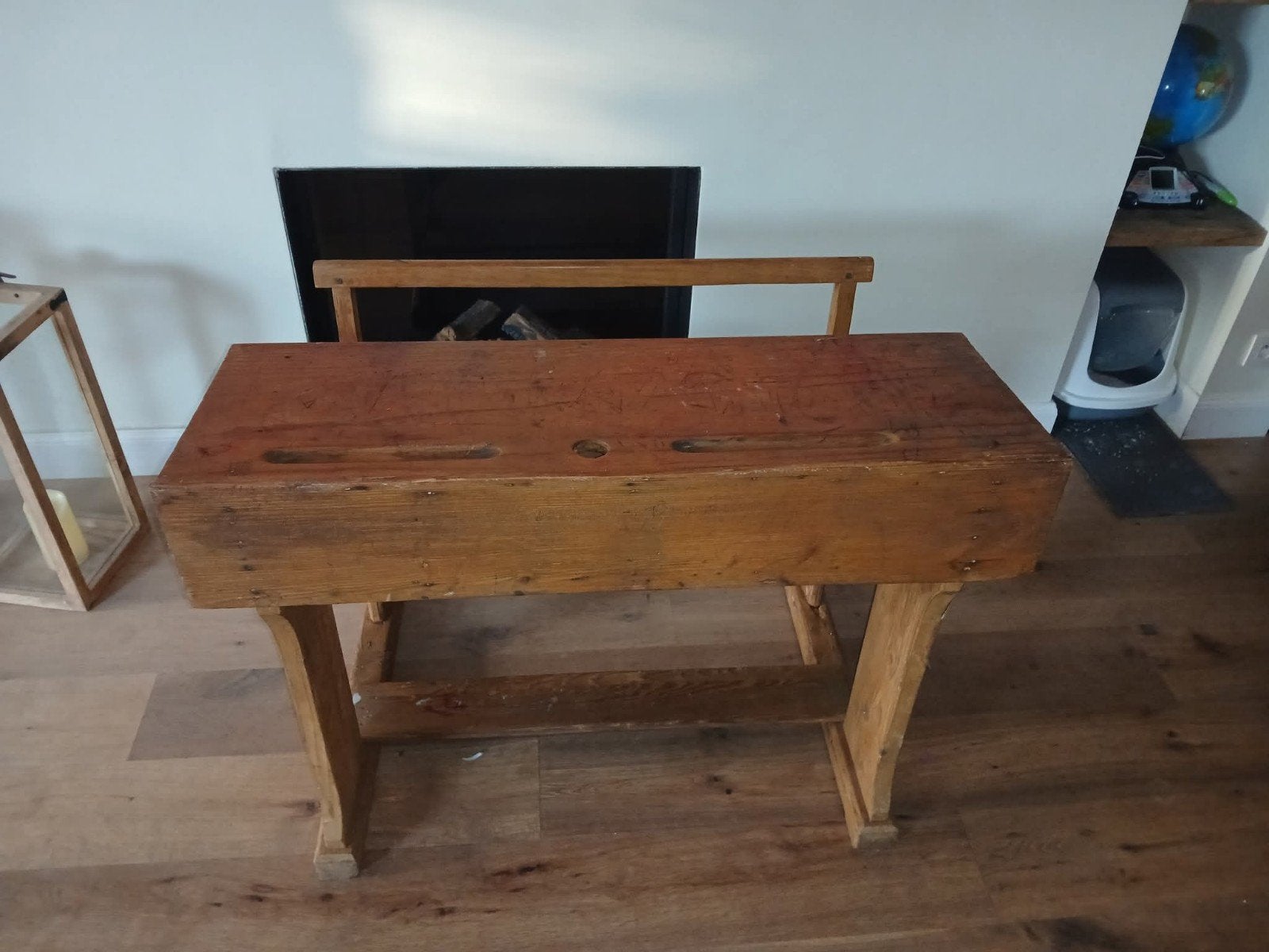 Houten  kinder bureau, Ophalen