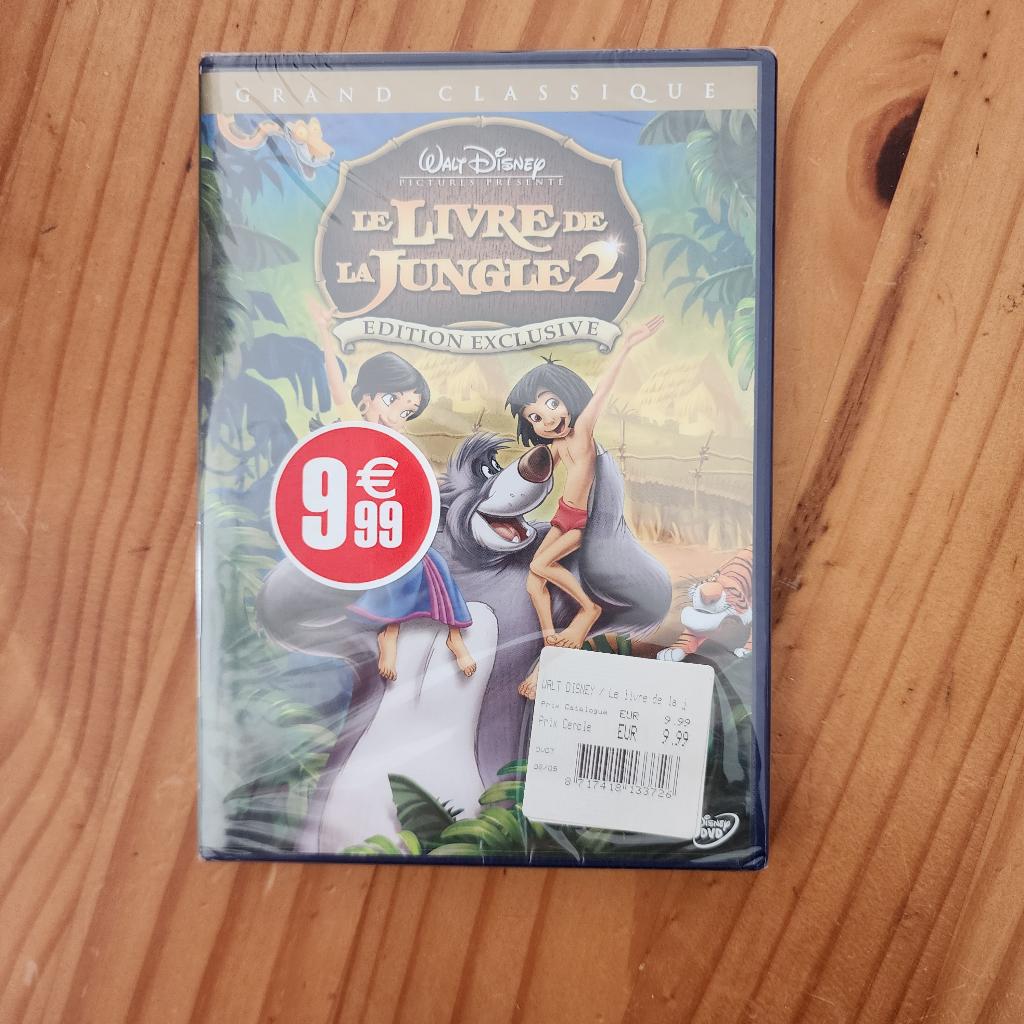 DVD Le livre de la jungle 2 (neuf sous blister), CD & DVD, À partir de 6 ans, Dessin animé, Américain, Neuf, dans son emballage