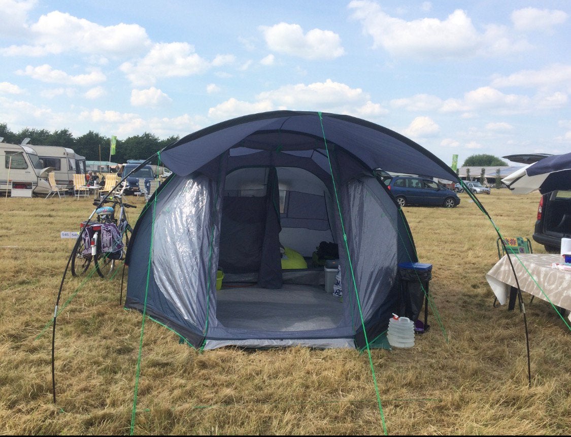 4 persoons Tent Safarica Blachhawk 280, Ophalen, Gebruikt, Tot en met 4