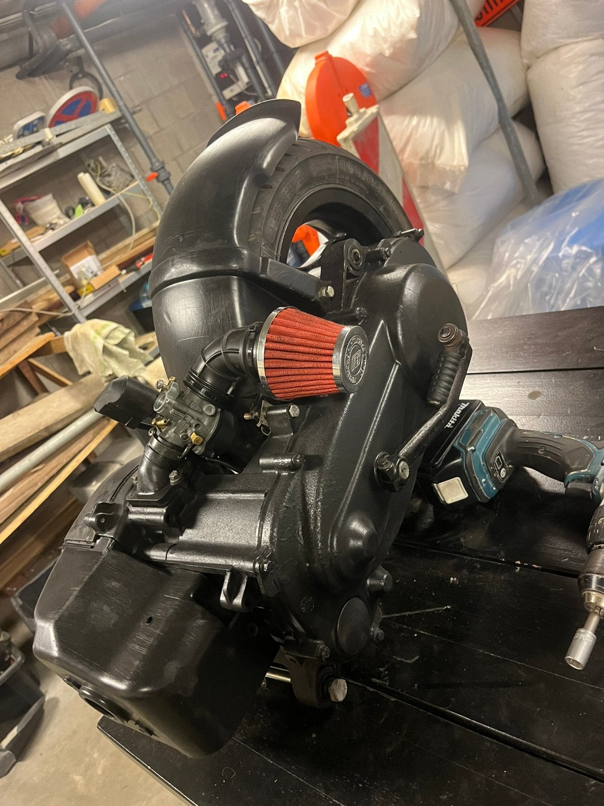 Piaggio sfera nsl 50 cc blok (met frame= optioneel), Fietsen en Brommers, Brommeronderdelen | Scooters, Ophalen, Blok, Piaggio