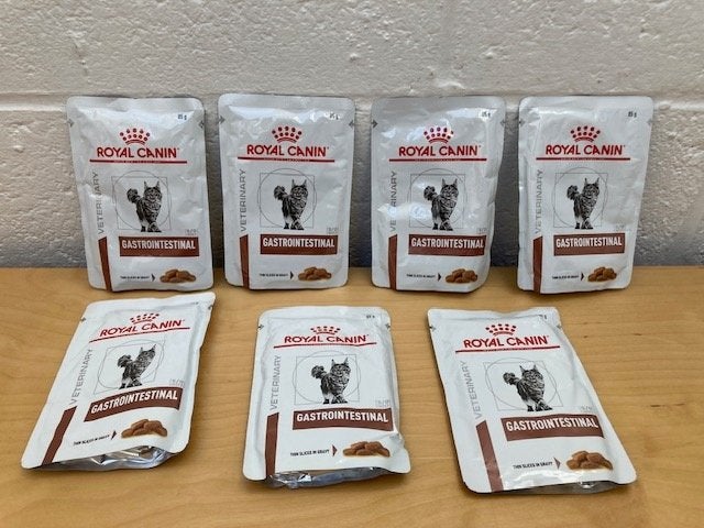Set van 7 Royal Canin gastro-intestinale pasteitjes, Ophalen of Verzenden, Nieuw