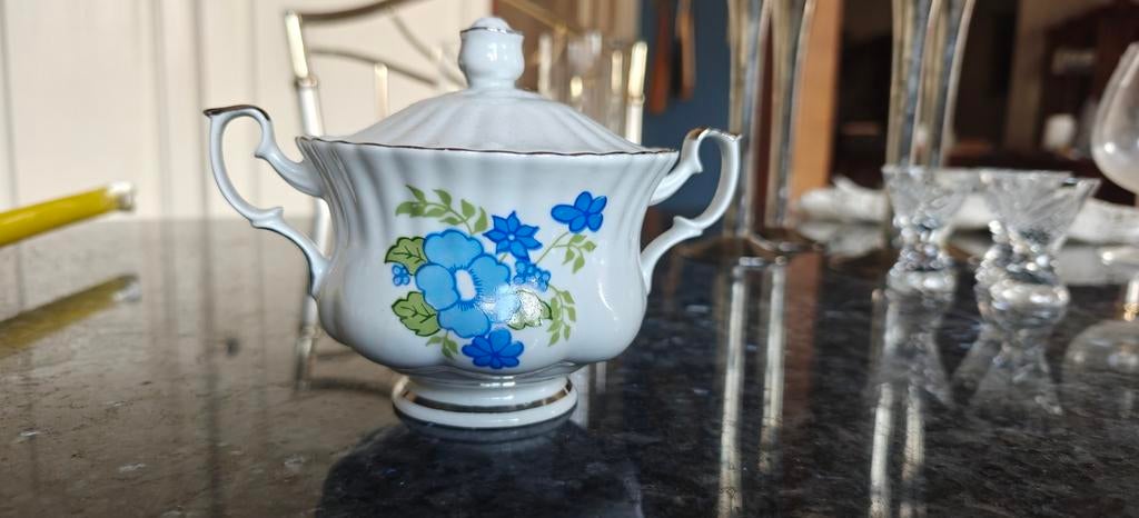 Sucrier vintage Chodzież Pologne – porcelaine années 70, Antiek en Kunst, Ophalen