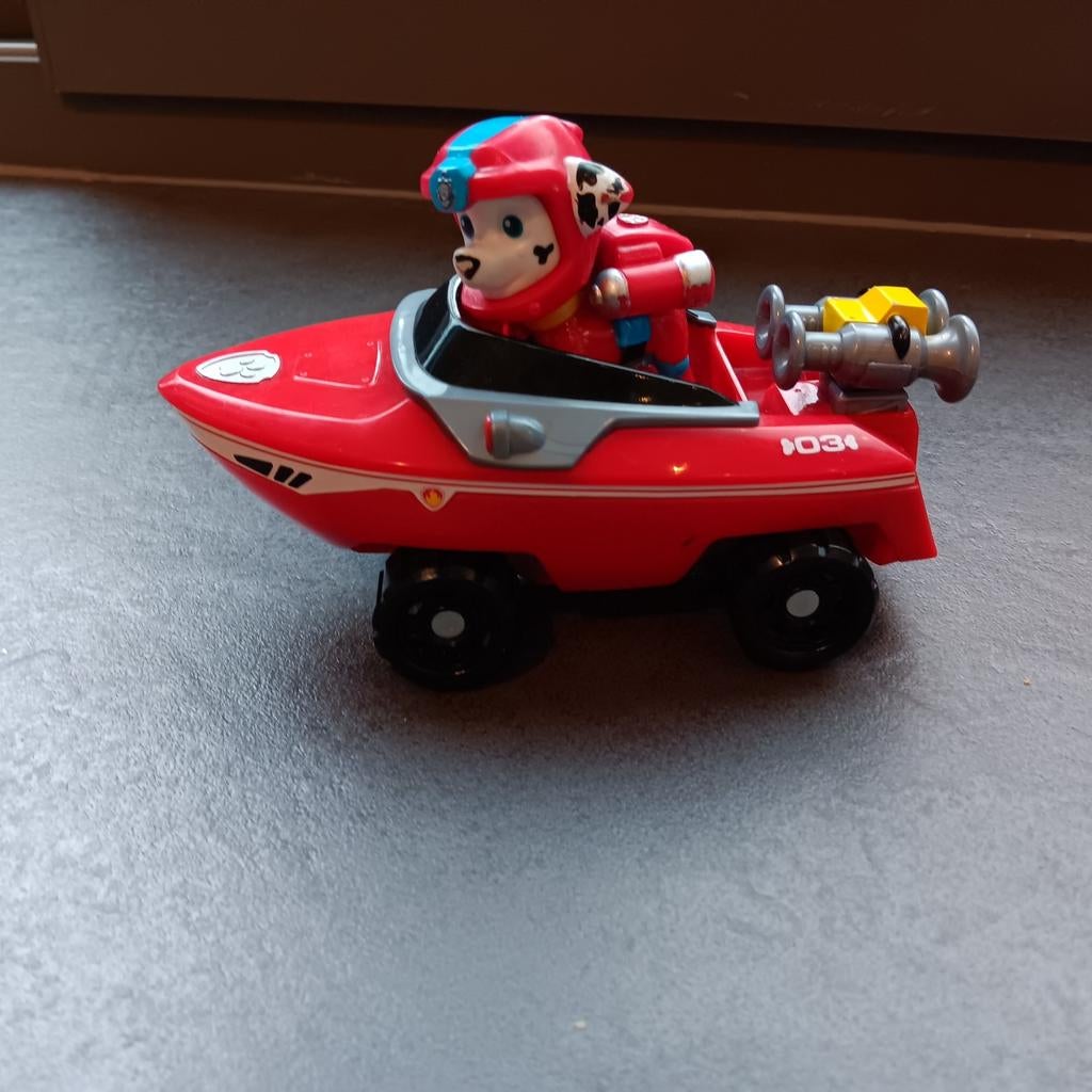 PAW Patrol Sea Patrol transformerend voertuig met Marshall, Kinderen en Baby's, Ophalen of Verzenden, Gebruikt