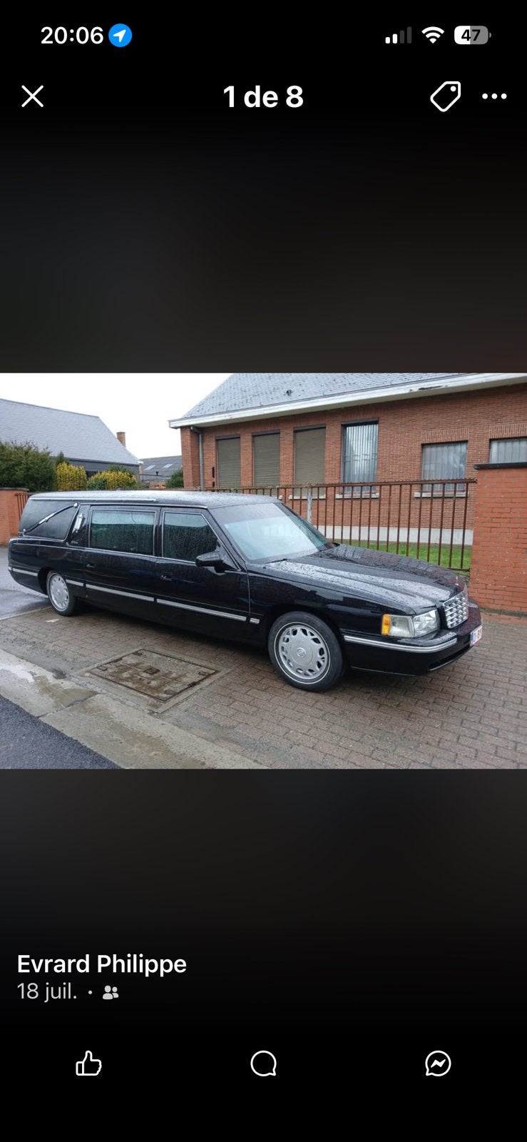 Je vends a contre cœur ma cadilkac deville, Enlèvement, Cadillac