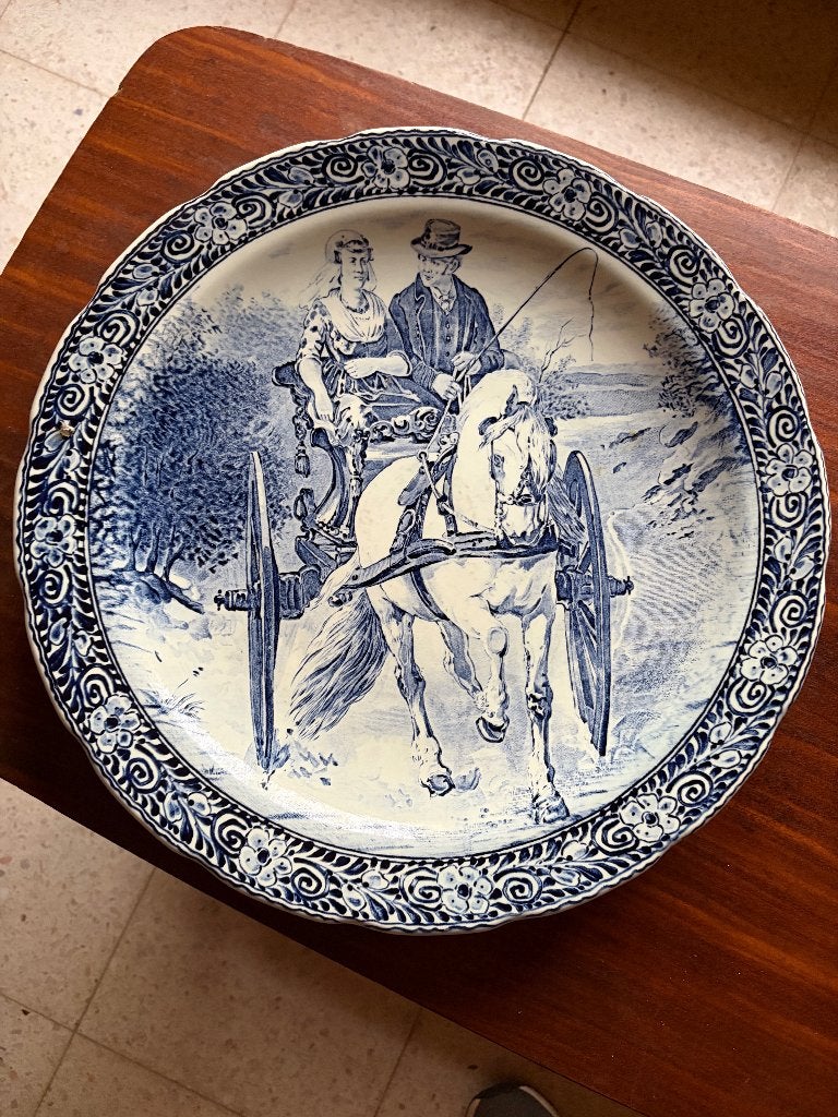 sierbrod in delftsblauw, Ophalen