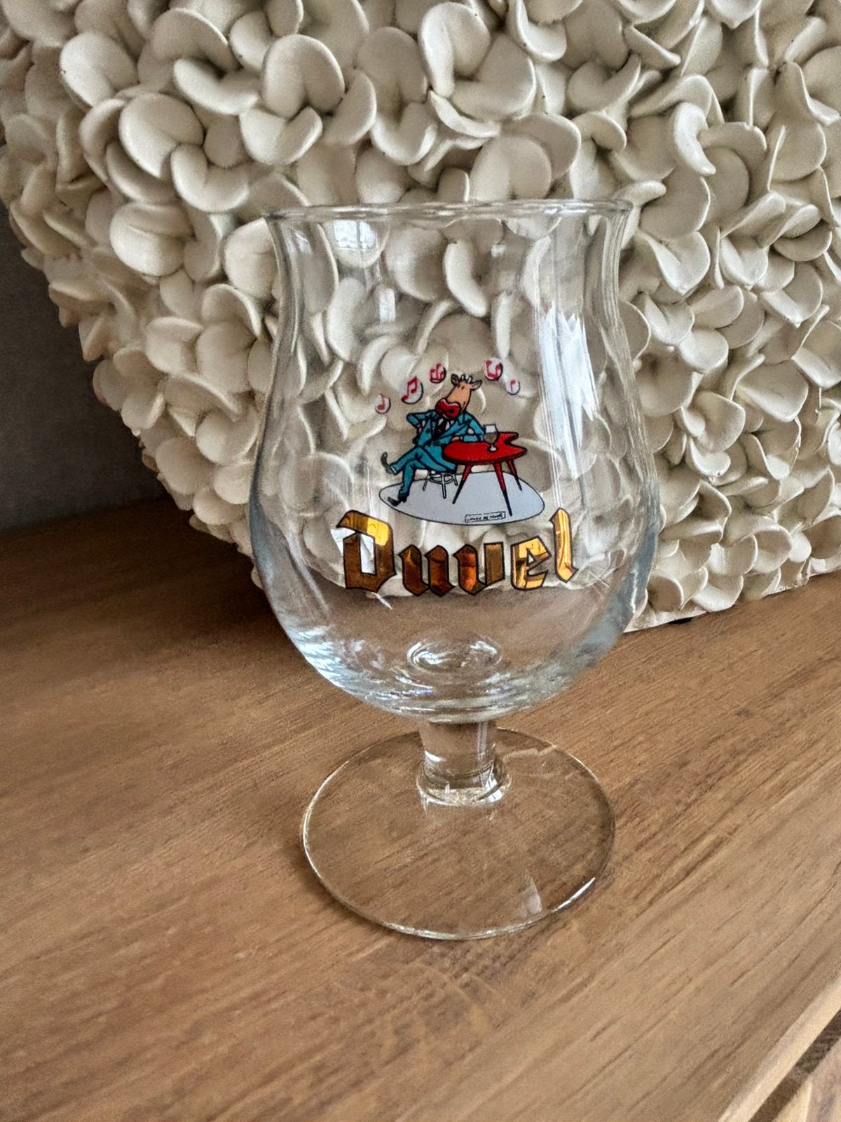 Duvel glas Nederland koe, Ophalen of Verzenden, Zo goed als nieuw