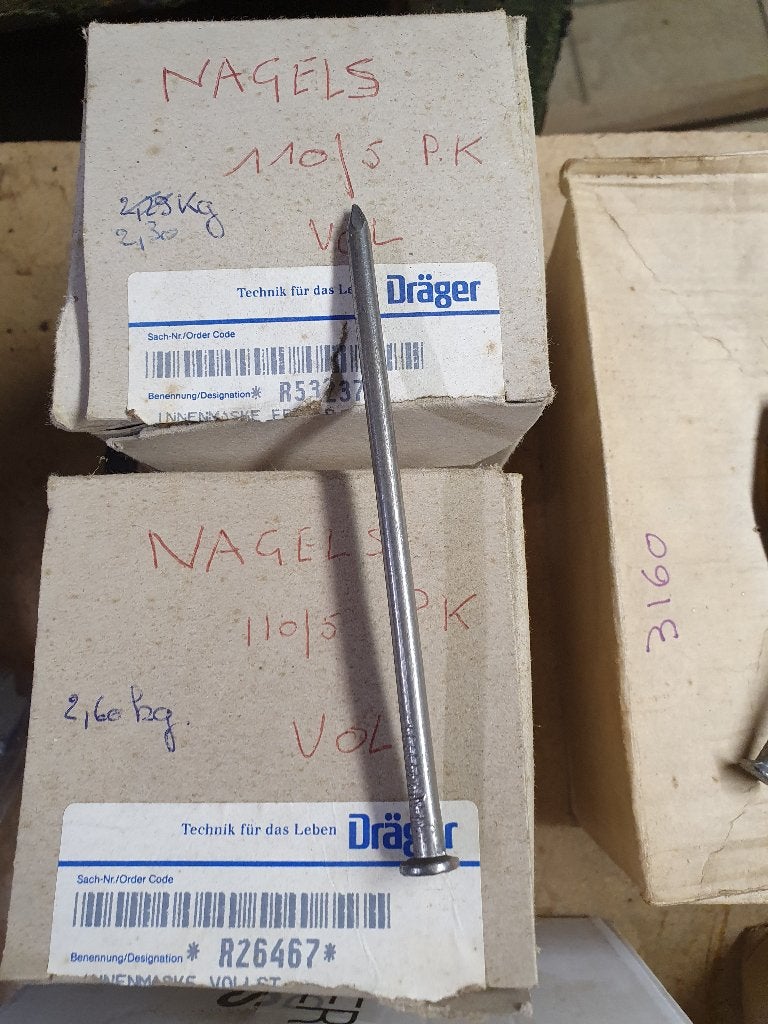Nagels Platte Kop / Stalen Nagels, Enlèvement, Neuf, 100 à 250 mm, Clous