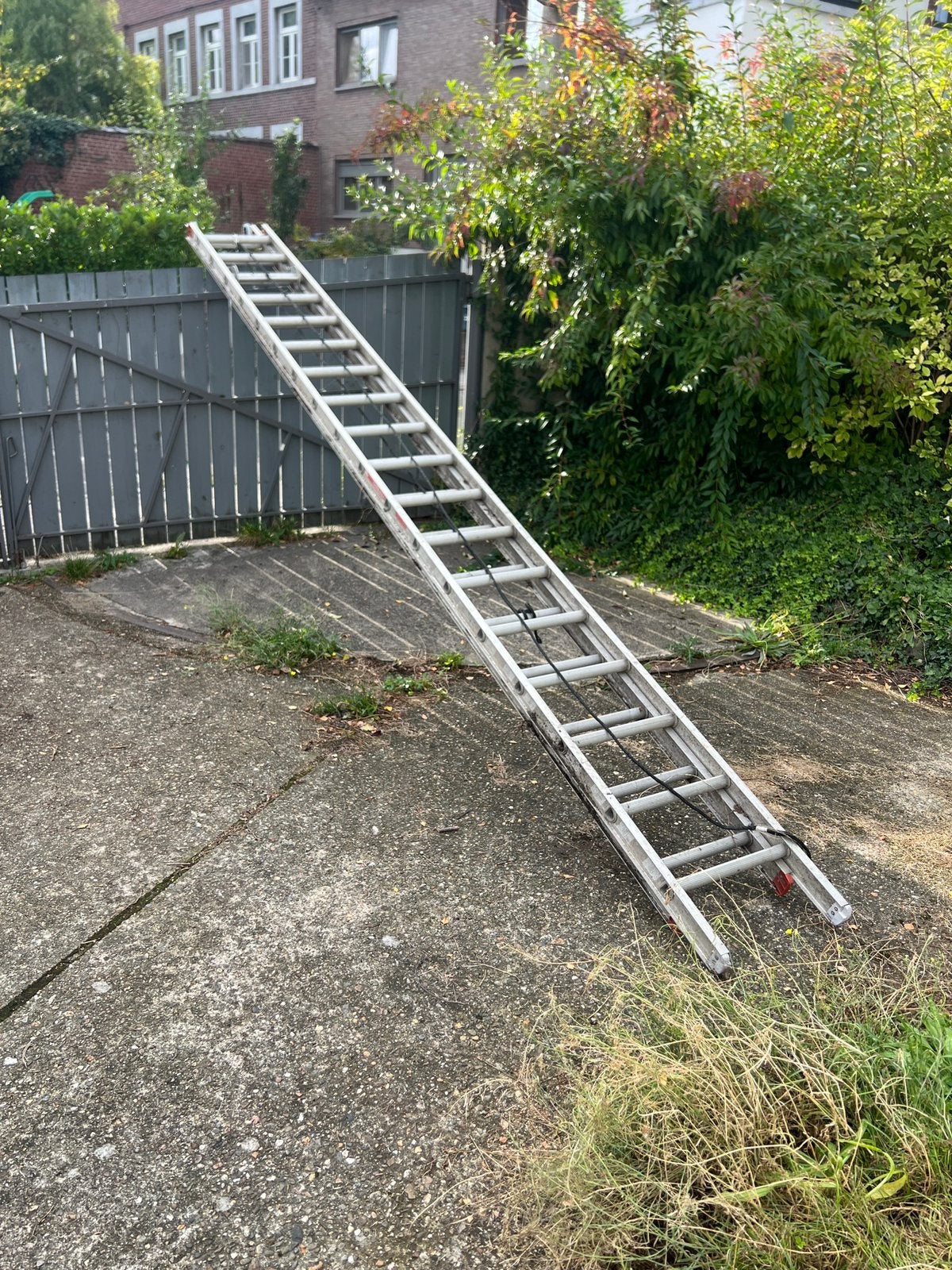 Echelle altrex 2x18 echelons 2x5 m, Bricolage & Construction, Pliable ou rétractable/escamotable, Échelle, Enlèvement, Utilisé
