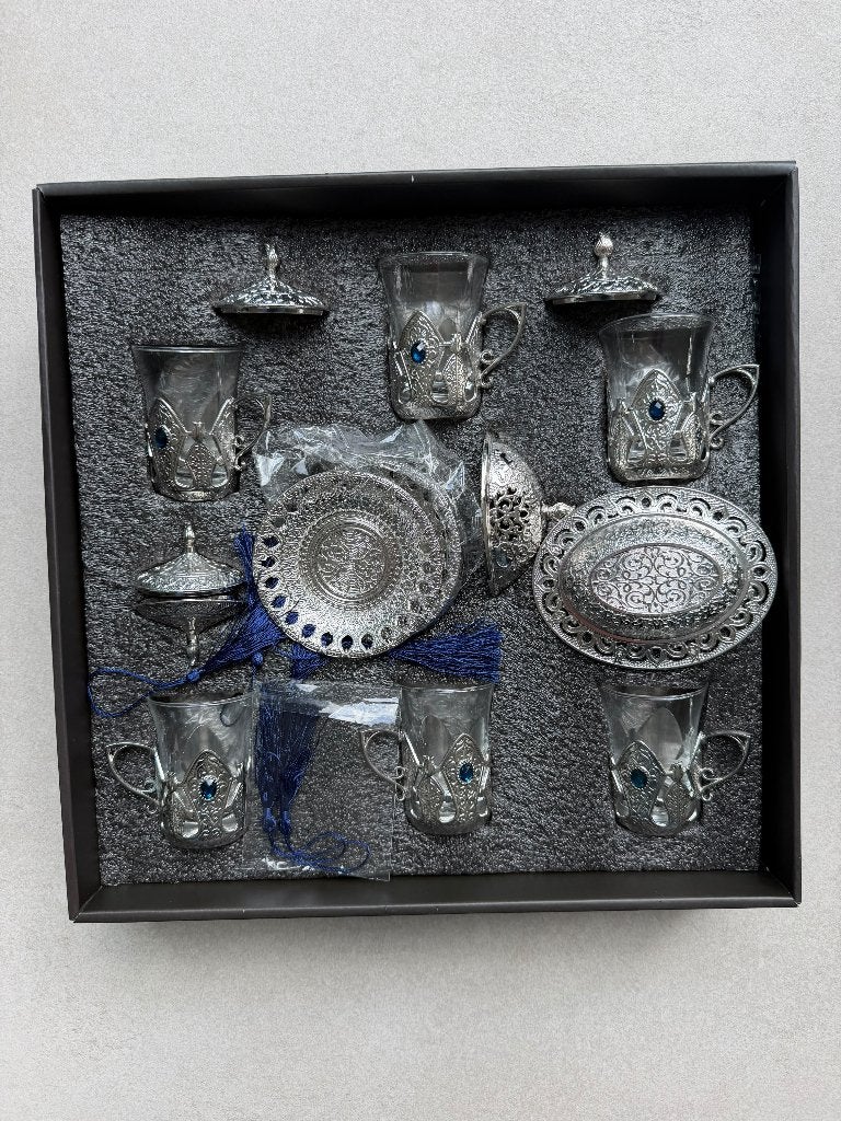 Splinternieuw! Luxe Turkse Thee- en Koffieset (6 persoons), Antiek en Kunst, Ophalen of Verzenden