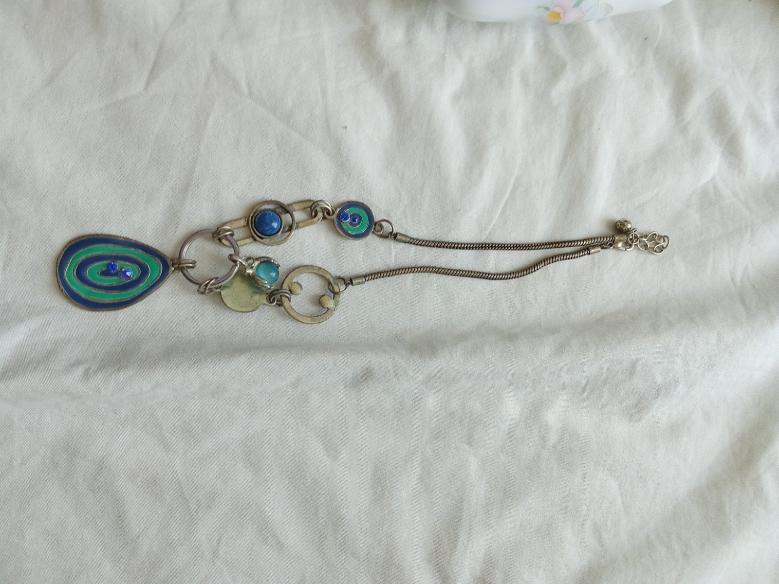 Ketting, Ophalen of Verzenden, Zo goed als nieuw, Zwart, Overige materialen
