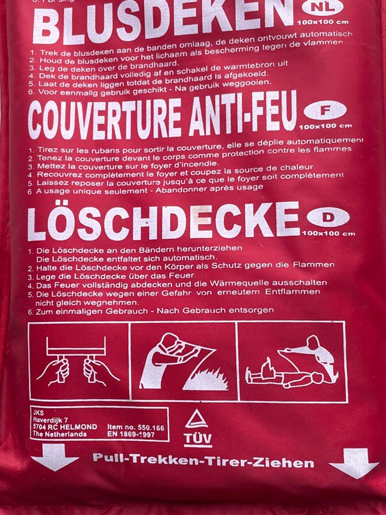 couverture anti-feu, Maison & Meubles, Extincteurs & Coffres-forts, Neuf, Enlèvement ou Envoi