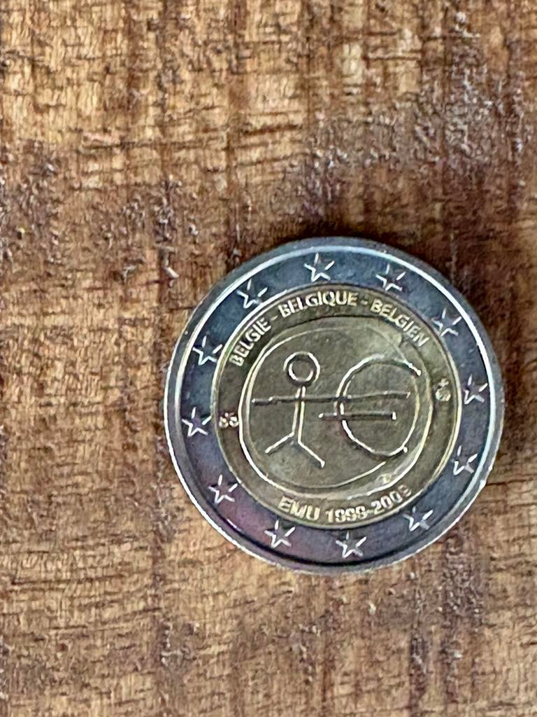 België 2 Euro "10 Jaar EMU" 2009, Ophalen of Verzenden, België, 2 euro, Losse munt