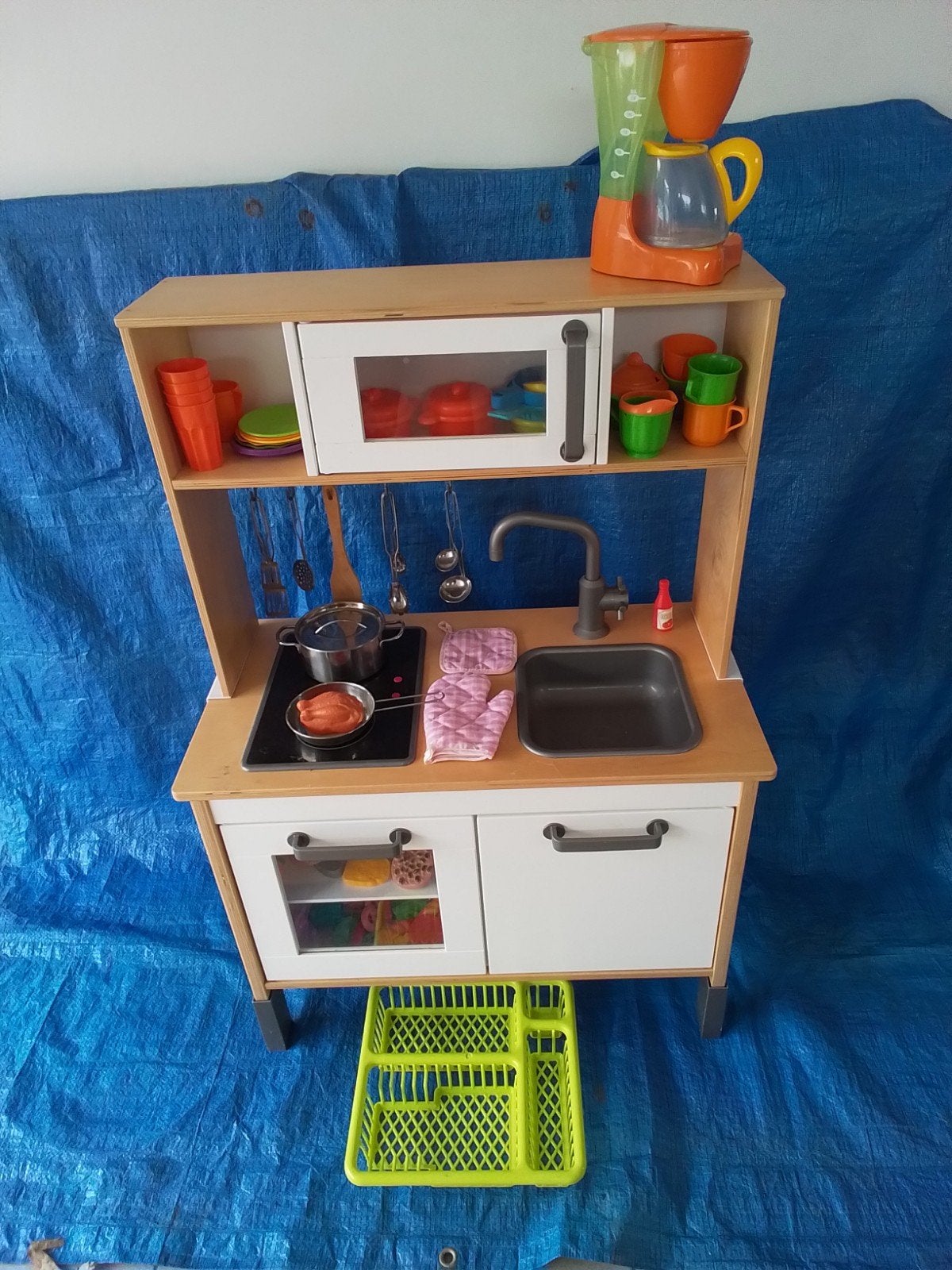 Superbe cuisine pour enfants avec divers accessoires, Enlèvement, Comme neuf, Plastique, Jouer à la cuisine