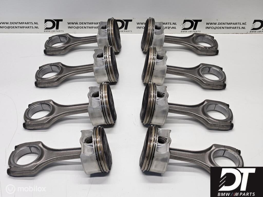 Zuigers + drijfstangen BMW M3 E92 S65 V8 S65B40 11257840922, Gebruikt, Ophalen of Verzenden, BMW, BMW