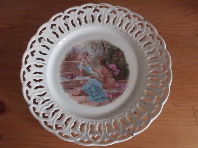 assiette décor ange, Antiquités & Art, Enlèvement ou Envoi